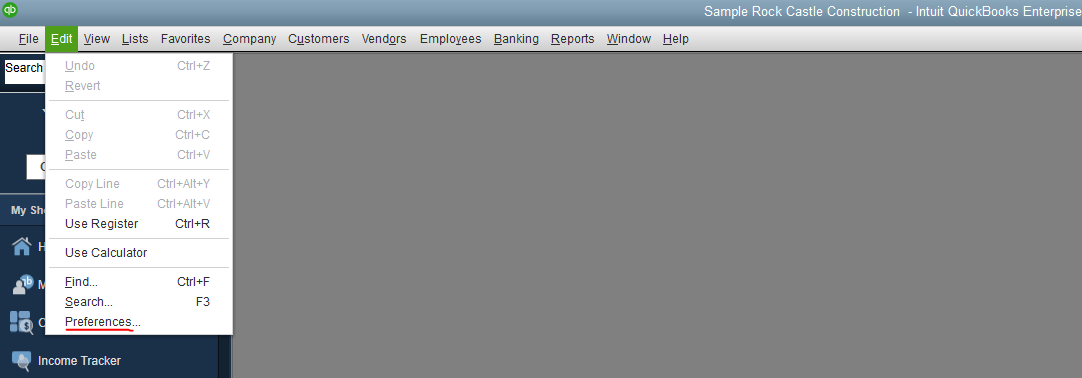 Edit Preferences Image
